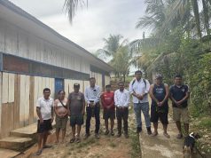 Director ejecutivo y director de ingeniería Opipp se reunieron con autoridades del casero Sinchicuy río Amazonas