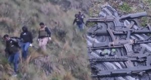 Huanta: Policía halla fusiles, escopeta y granadas de guerra durante operativo en Putis