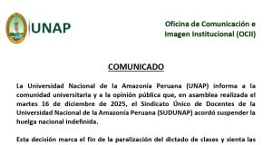 SUSPENDEN HUELGA DOCENTE Y REINICIAN CLASES EN LA UNAP