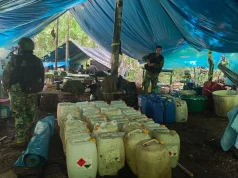 Operativo helitransportado incauta 95 kilos de cocaína y destruye un laboratorio en Yuyapichis