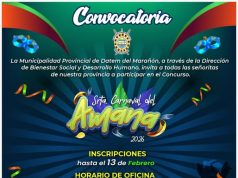 La Municipalidad Provincial de Datem del Marañón, a través de la Dirección de Bienestar Social y Desarrollo Humano, invita a todas las señoritas de la provincia a participar en el concurso: