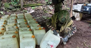 Destruyen laboratorio activo de clorhidrato de cocaína en Monzón