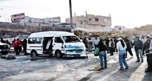 Arequipa: dos pasajeros graves tras choque en Cono Norte que dejó 15 heridos