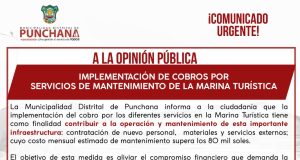 La Municipalidad Distrital de Punchana informa a la #OpiniónPública