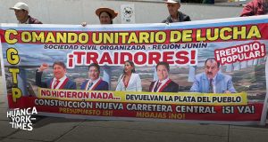 Llaman traidores a congresistas de Junín por no defender el presupuesto para la nueva carretera Central