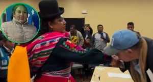 Mujer fingió ser campesina para respaldar campaña de López Aliaga en Puno