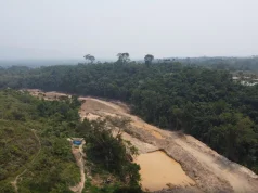 Inspeccionan áreas afectadas por minería ilegal en Santo Domingo de Anda