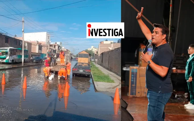 Alcalde Mario Reyna gastó S/250 mil para fotografiarse en fiesta por Trujillo mientras pistas son un desastre
