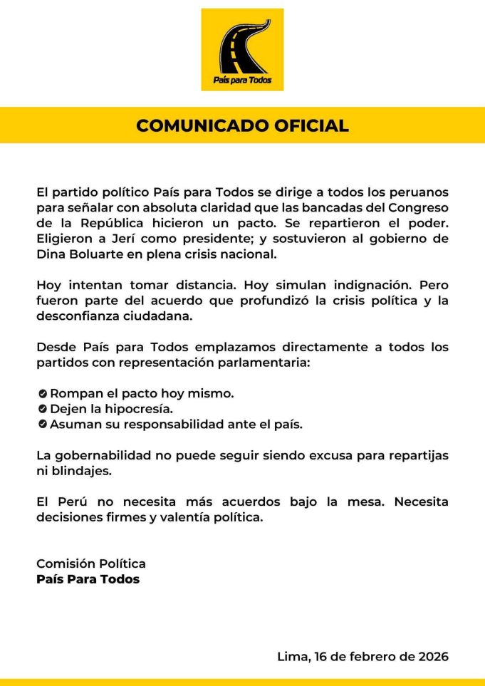 NOTA 8 COMUNICADO PAÍS PARA TODOS