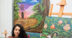 Valeria Rodríguez exhibe arte amazónico en el Doubletree