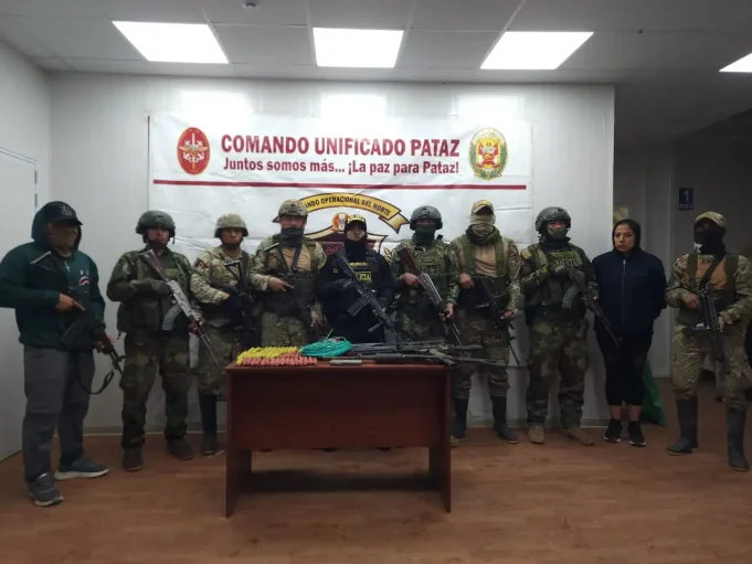 Incautan armas de guerra y explosivos a mafia de extorsionadores y sicarios en Pataz