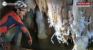 La sorprendente ‘cueva de cristal’ de Luyando descubierta por un deportista en Huánuco