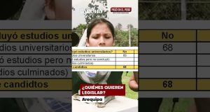 Arequipa: Uno de cada cinco candidatos a diputados por la región no tiene ningún estudio superior (VIDEO)