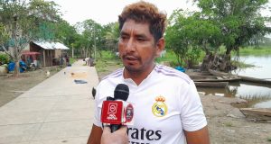 CRECIENTE DEL RÍO AMENAZA CENTRO POBLADO 7 DE JUNIO