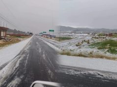 Intensa granizada cubre carreteras en Zepita y genera alerta por riesgo de accidentes