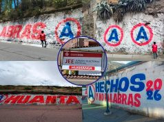 Ayacucho: Infracciones recurrentes: APP sin sanciones pese a pintas indebidas