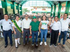 RENÉ CHÁVEZ INAUGURÓ LOSAS DEPORTIVAS DEL COLEGIO LORETO