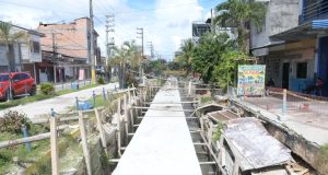 Gorel-Opipp verifica avance de obra del asfaltado de principales calles de Iquitos ,y; trabajos del alcantarillado desde la calle Tacna hasta la Castilla