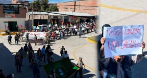 Ayacucho: Marchan en contra la instalación de planta procesadora de minerales