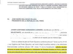 DEFENSA DE CASTILLO PIDE EXPULSIÓN DEL EMBAJADOR DE EE.UU.