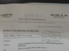 EXJEFE DE RECURSOS HUMANOS DEVOLVIÓ S/5.000 TRAS DETECTARSE COBROS OBSERVADOS EN LORETO