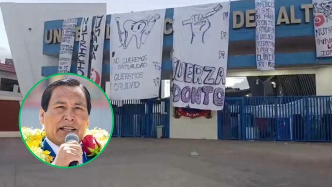 Puno: Estudiantes siguen con toma de la UNA en pleno cambio de rector