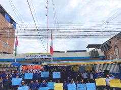 Jaén: Trabajadores de Electro Oriente protestan para exigir mejoras salariales y respeto a sus derechos laborales