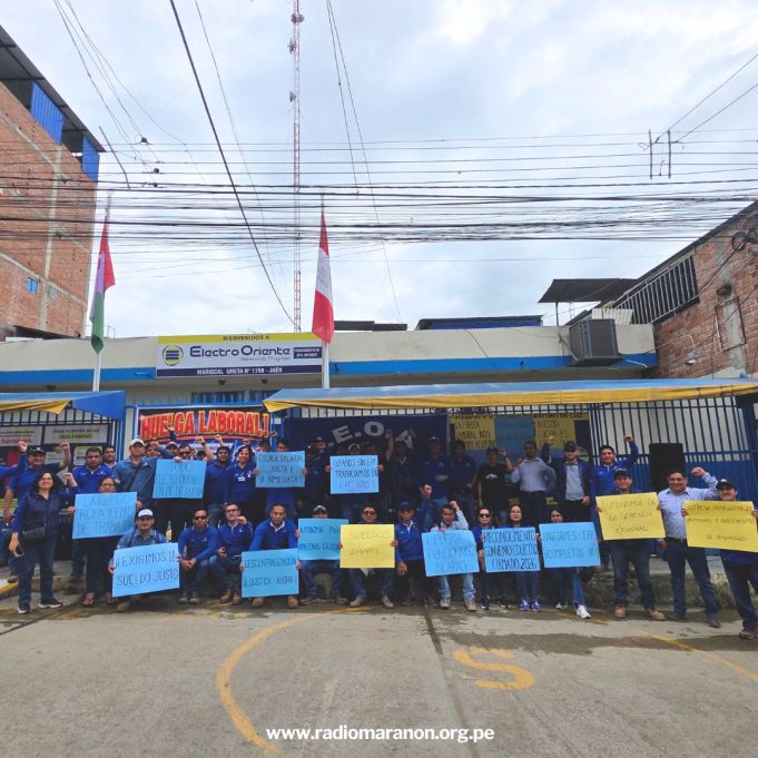 Jaén: Trabajadores de Electro Oriente protestan para exigir mejoras salariales y respeto a sus derechos laborales