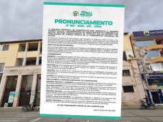 Melgar: Instancia Provincial rechaza agresión a trabajadora de limpieza en Ayaviri