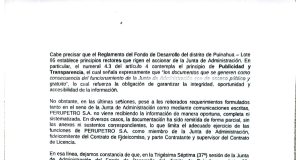 PERÚPETRO CUESTIONA MANEJO DEL FONDO DE DESARROLLO DEL PUINAHUA