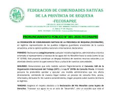 COMUNIDADES RECHAZAN TRASVASE DEL RÍO MARAÑÓN