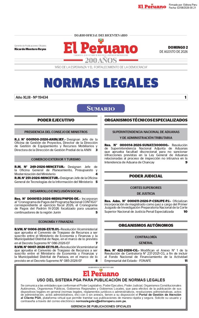 NOTA 5 DECRETO PASTAZA